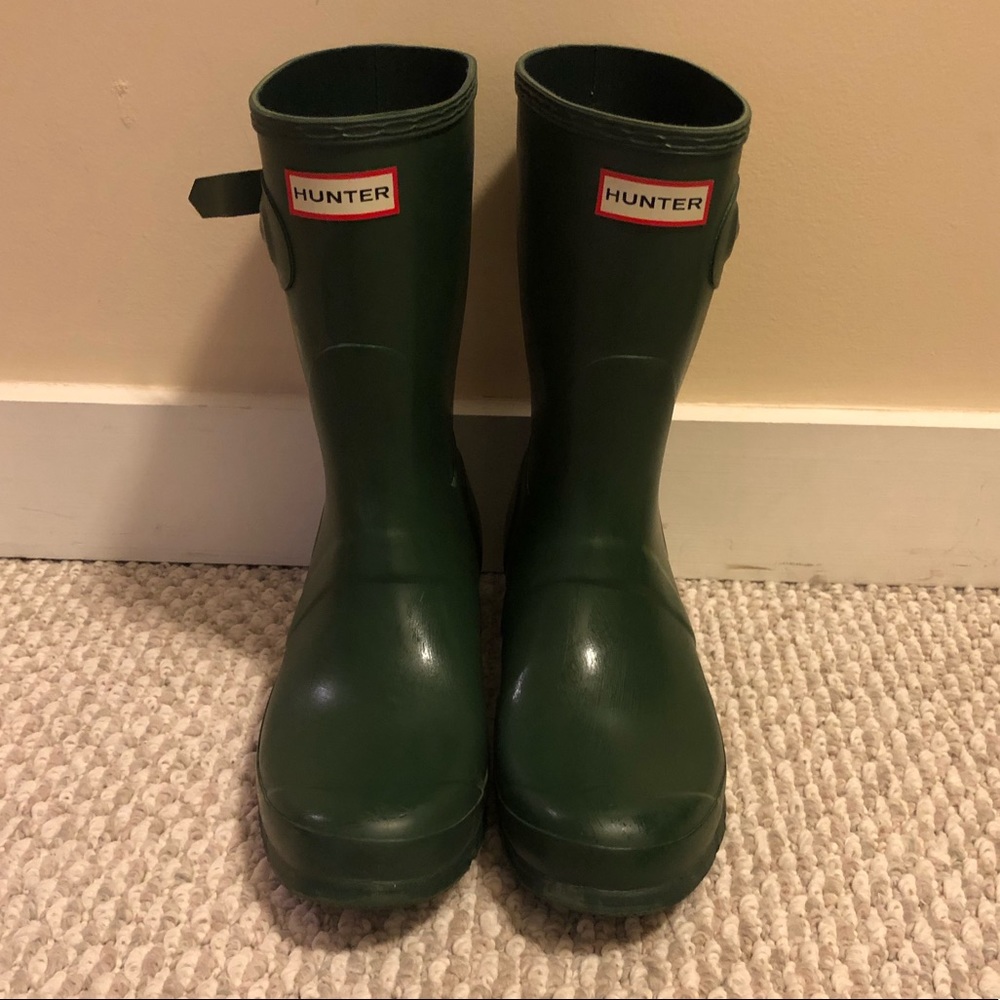 Hunter Rain Boots in Green